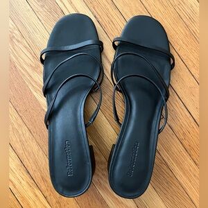 REFORMATION like new Black Strappy Women's Sandals sz 10